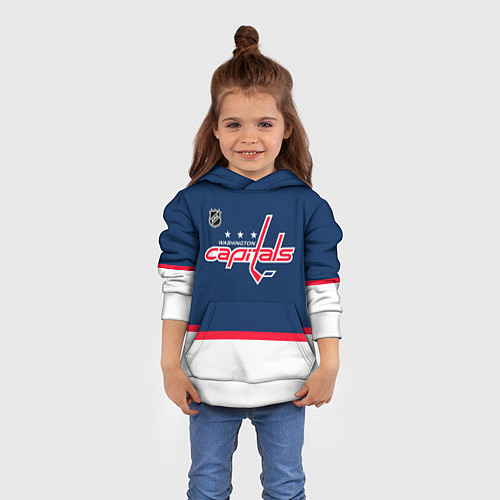 Детская толстовка Washington Capitals hockey team / 3D-Белый – фото 4