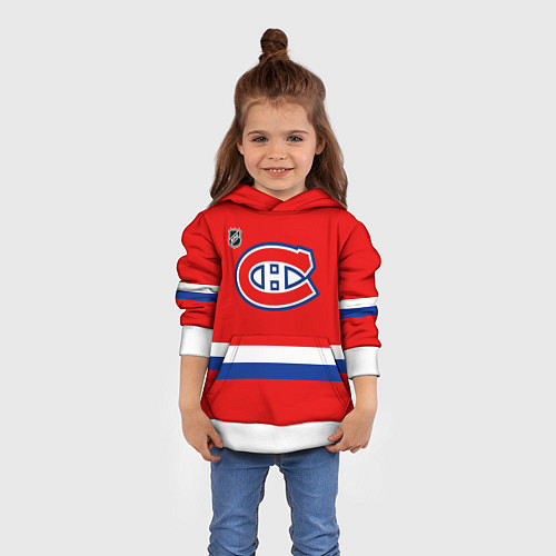 Детская толстовка Монреаль Канадиенс хоккей / 3D-Белый – фото 4