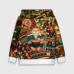 Детская толстовка Кот самурай - Айко