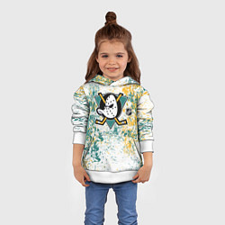 Толстовка-худи детская Anaheim Ducks NHL white, цвет: 3D-белый — фото 2