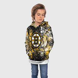 Толстовка-худи детская Boston Bruins NHL black, цвет: 3D-белый — фото 2