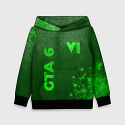 Детская толстовка GTA 6 - green gradient вертикально