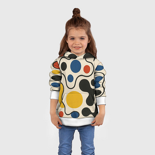Детская толстовка Пятна / 3D-Белый – фото 4