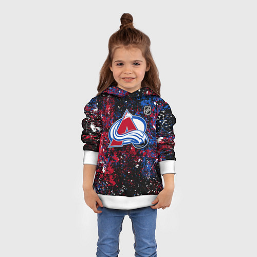Детская толстовка Colorado Avalanche NHL black / 3D-Белый – фото 4