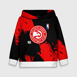 Детская толстовка Atlanta Hawks black and red