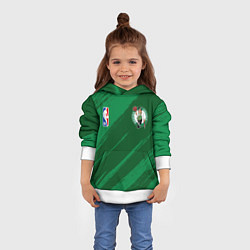 Толстовка-худи детская Boston Celtics NBA basketball, цвет: 3D-белый — фото 2