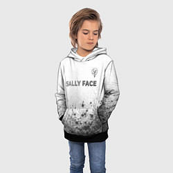 Толстовка-худи детская Sally Face - white gradient посередине, цвет: 3D-черный — фото 2