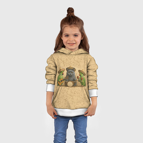 Детская толстовка Надежды маленький оркестрик / 3D-Белый – фото 4