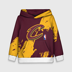 Толстовка-худи детская Cleveland Cavaliers NBA team, цвет: 3D-белый
