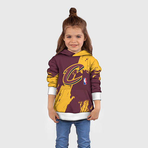 Детская толстовка Cleveland Cavaliers NBA team / 3D-Белый – фото 4