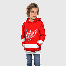 Толстовка-худи детская Detroit Red Wings hockey, цвет: 3D-белый — фото 2