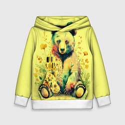 Детская толстовка Медведь с узорами в стиле Климта