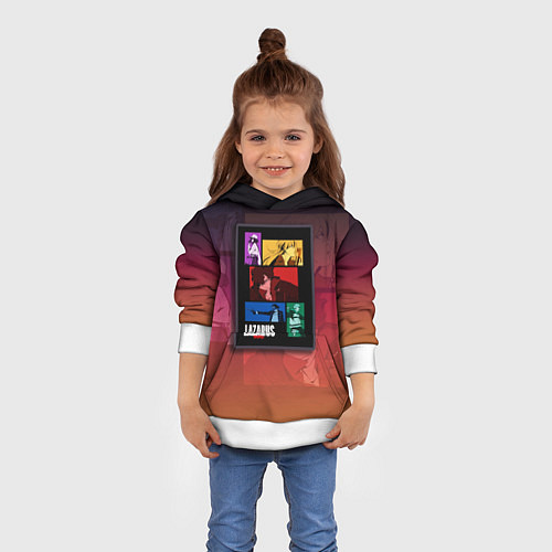 Детская толстовка Lazarus Art / 3D-Белый – фото 4