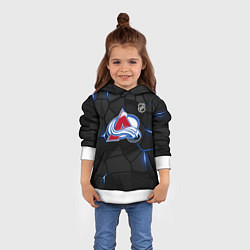 Толстовка-худи детская Колорадо Эвеланш - плиты с подсветкой, цвет: 3D-белый — фото 2