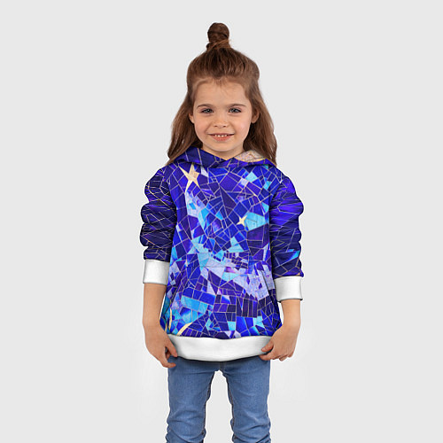 Детская толстовка Небо-Звезды / 3D-Белый – фото 4