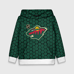 Детская толстовка Миннесота Уайлд - зеленые соты