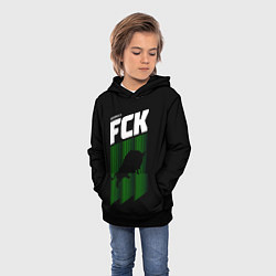 Толстовка-худи детская FC Krasnodar, цвет: 3D-черный — фото 2
