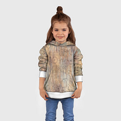 Толстовка-худи детская Стимпанк элементы, цвет: 3D-белый — фото 2