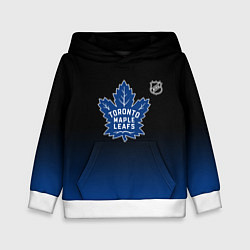 Толстовка-худи детская Торонто Мейпл Лифс - градиент, цвет: 3D-белый