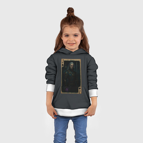 Детская толстовка Кувад Дак: валет пик / 3D-Белый – фото 4