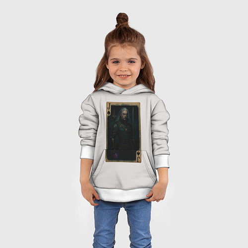 Детская толстовка Кувад Дак: валет пик / 3D-Белый – фото 4