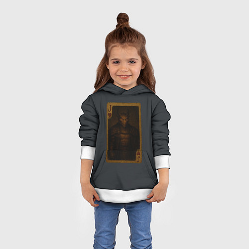 Детская толстовка Иггран Сиф: валет червей / 3D-Белый – фото 4