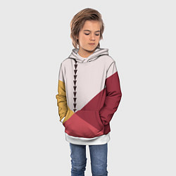 Толстовка-худи детская Колор-блок фруктовый чиа пудинг, цвет: 3D-белый — фото 2