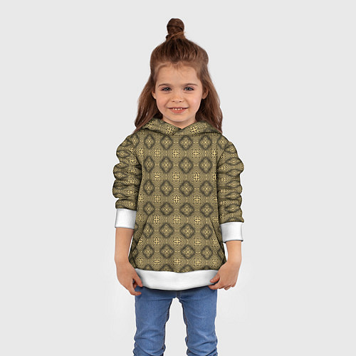 Детская толстовка Орнамент в кельтском стиле / 3D-Белый – фото 4