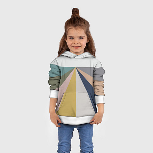 Детская толстовка Черное солнце красная луна / 3D-Белый – фото 4