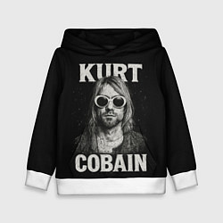 Детская толстовка Курт Кобейн - гранж-арт