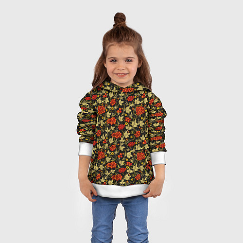 Детская толстовка Традиционный русский узор / 3D-Белый – фото 4