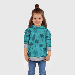 Толстовка-худи детская Гавайский стиль - Томми Версетти, цвет: 3D-меланж — фото 2