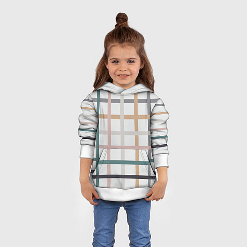 Детская толстовка Плетенка пастельная / 3D-Белый – фото 4