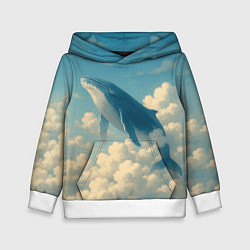 Детская толстовка Кит в облаках