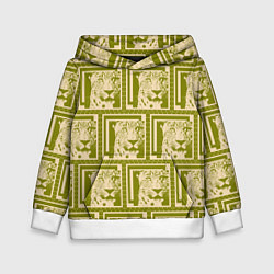 Детская толстовка Леопард в оливковом