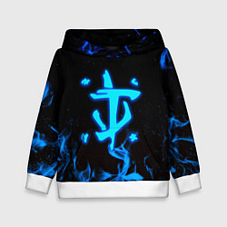 Детская толстовка Дум огонь лого