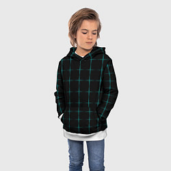 Толстовка-худи детская Color black blue crosses, цвет: 3D-белый — фото 2