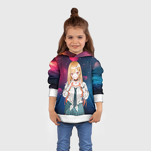 Детская толстовка Марин Китагава с любовью - Эта фарфоровая кукла вл / 3D-Белый – фото 4