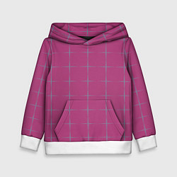 Толстовка-худи детская Color pink stripes, цвет: 3D-белый