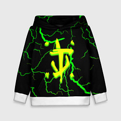 Детская толстовка Doom кислотный шторм молнии