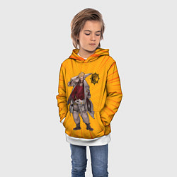 Толстовка-худи детская Enjin from Gachiakuta, цвет: 3D-белый — фото 2