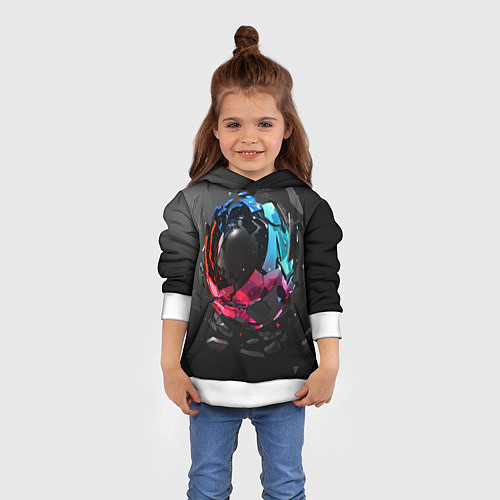 Детская толстовка Abstract graphics / 3D-Белый – фото 4