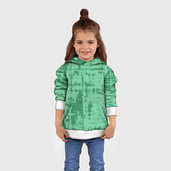 Толстовка-худи детская Текстура с потертостями, цвет: 3D-белый — фото 2