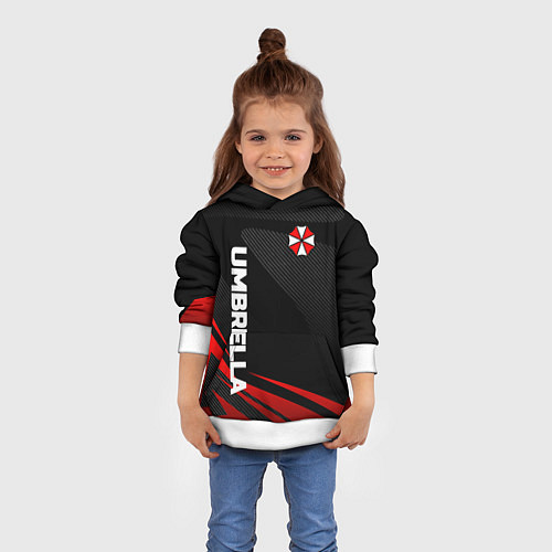 Детская толстовка Umbrella - спорт / 3D-Белый – фото 4