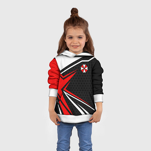 Детская толстовка Umbrella - red uniform / 3D-Белый – фото 4