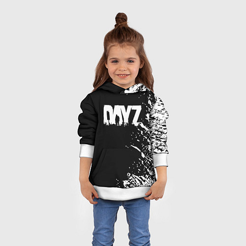 Детская толстовка Dayz брызги красок / 3D-Белый – фото 4