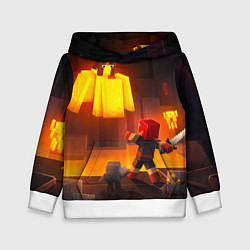 Детская толстовка Майнкрафт - рейд босс