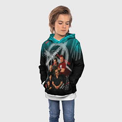 Толстовка-худи детская Король и Шут - Наш рок, цвет: 3D-белый — фото 2