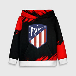 Детская толстовка Атлетико Мадрид красные краски