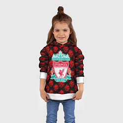 Толстовка-худи детская Liverpool samurai, цвет: 3D-белый — фото 2